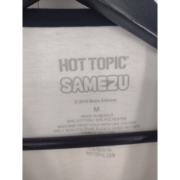 Hot Topic Samezu Shark & Seal Burger Ringer T-Shirt Womens M - Picture 4 of 5